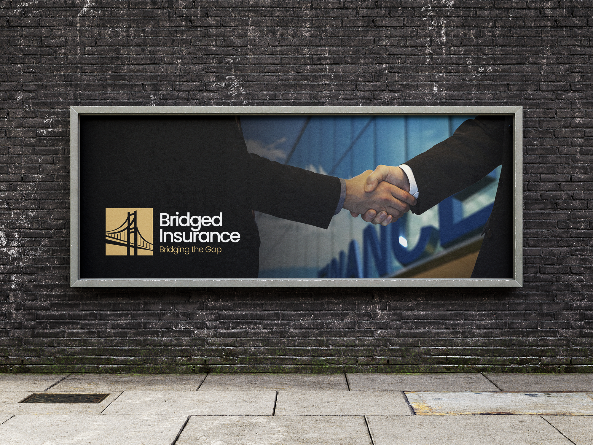 bridged insurance billboard